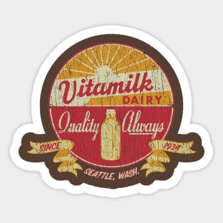 Vitamilk Dairy Seattle 1934 Sticker